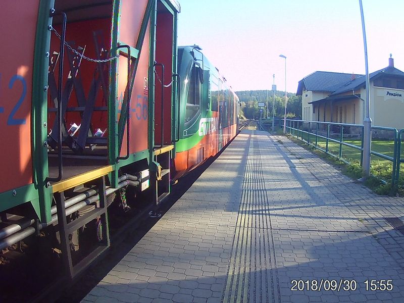 from Horní Planá station to Stožec